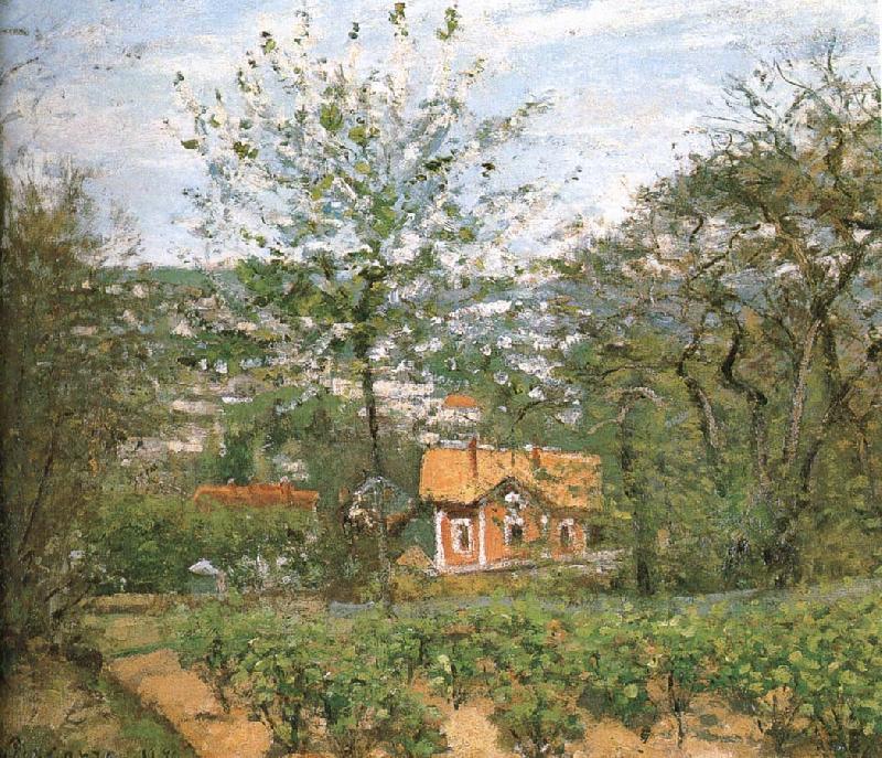 Camille Pissarro Hut villages Germany oil painting art